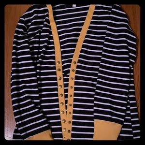 Blue & Mustard cardigan